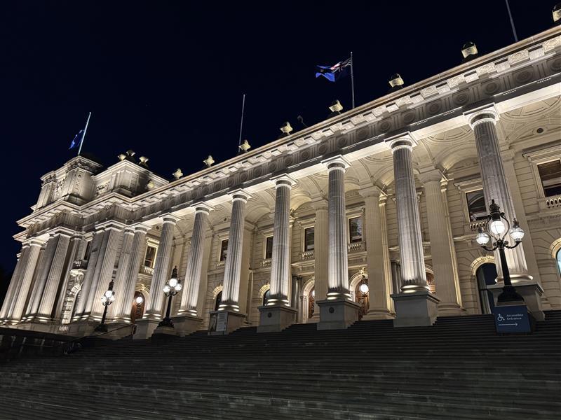 Parliament lights up in show of unity and remembrance