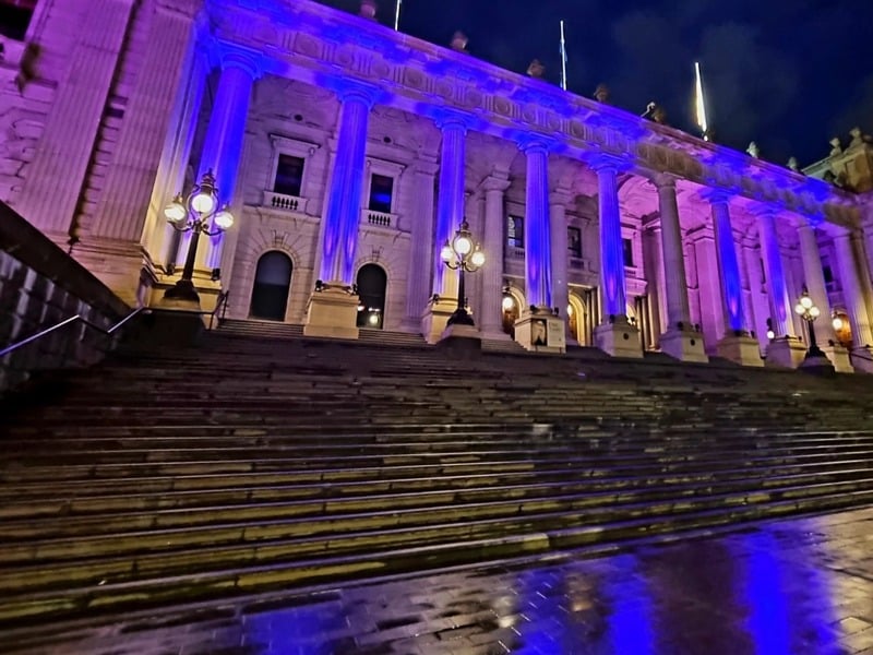 Parliament in purple for King’s Coronation
