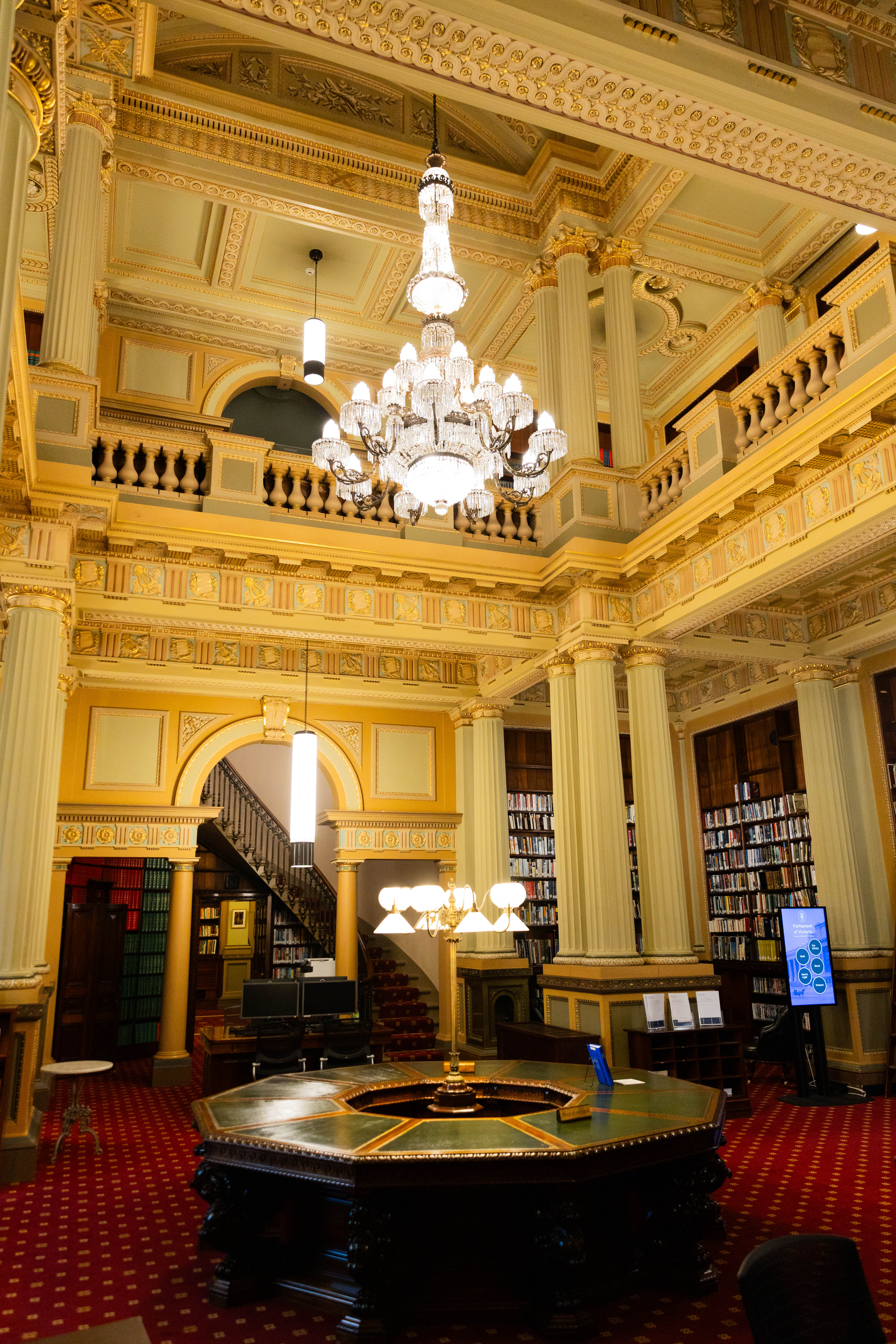The parliamentary library, as seen from the Deakin Gallery.
