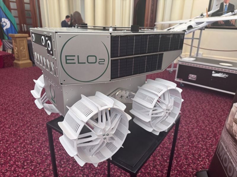 Lift off for space exhibit 