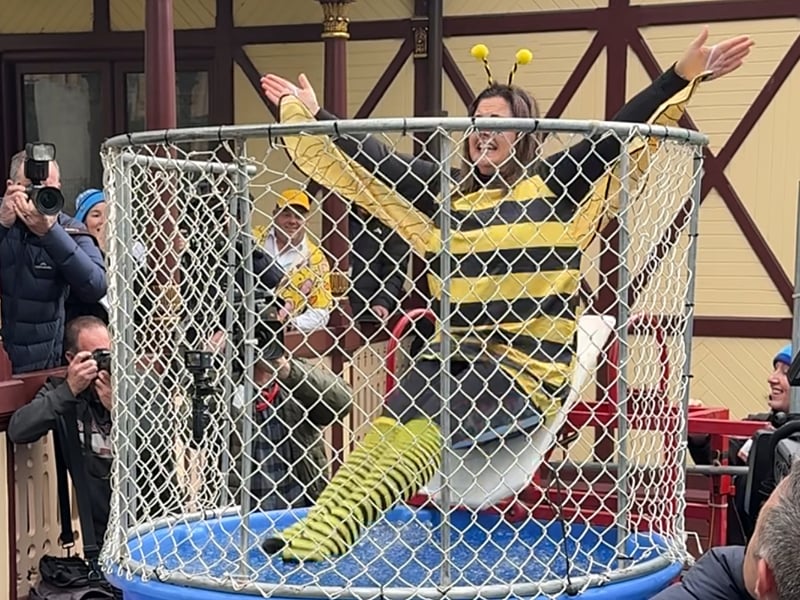 MPs dunked to support fight against MND