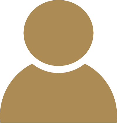 Gold person silhouette